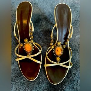 Giuseppe Zanotti Gold Strappy Sandals